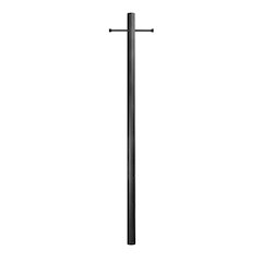 7' Smooth Aluminum Direct Burial Post with Ladder Rest
