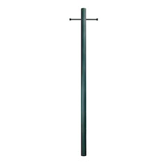 7' Smooth Aluminum Direct Burial Post with Ladder Rest