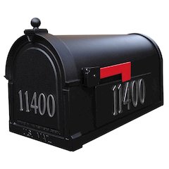 Berkshire Curbside Mailbox with Front and Side Numbers