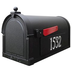 Berkshire Curbside Mailbox with Side Numbers