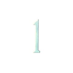 2 inch Stainless Steel Self Adhesive Address Number.  Number: 1