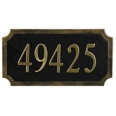 MP-453 Art Nuevo Top Mount Address Plaque