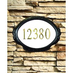 Floral Address Plaque