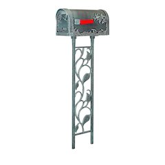 Hummingbird Curbside Mailbox with Floral Mailbox Post