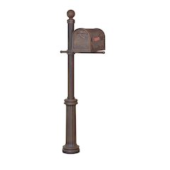 Hummingbird Curbside Mailbox and Fresno Mailbox Post