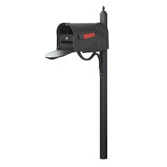 Hummingbird Curbside Mailbox with Locking Insert and Richland Mailbox Post