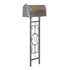 Berkshire Curbside Mailbox with Monogram Mailbox Post