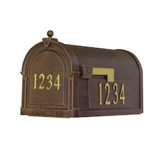 Berkshire Curbside Mailbox with Front and Side Numbers