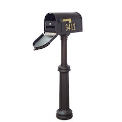 Curbside Mailbox with Front and Side Address Numbers