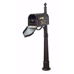Curbside Mailbox with Front and Side Address Numbers