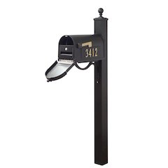 Curbside Mailbox with Front and Side Address Numbers