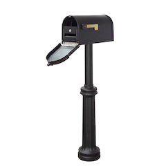 Berkshire Curbside Mailbox with Locking Insert and Bradford Mailbox Post