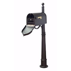 Berkshire Curbside Mailbox with Locking Insert and Ashland Mailbox Post