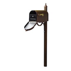 Berkshire Curbside Mailbox with Locking Insert and Richland Mailbox Post