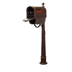 Hummingbird Curbside Mailbox with Newspaper Tube