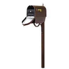 Curbside Mailbox with Newspaper Tube, Front Address Numbers