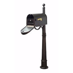 Classic Curbside Mailbox with Locking Insert and Ashland Mailbox Post