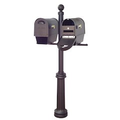 Curbside Mailboxes with Newspaper Tube, Locking Inserts