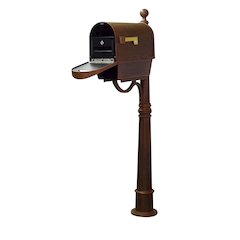 Classic Curbside Mailbox with Newspaper Tube