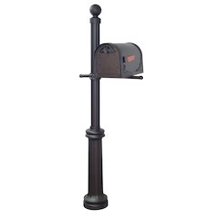 Floral Curbside Mailbox and Fresno Mailbox Post
