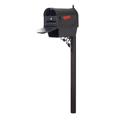 Floral Curbside Mailbox with Newspaper Tube