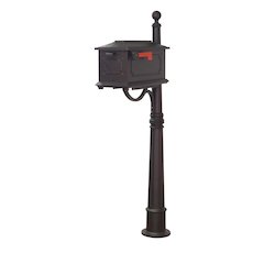 Kingston Curbside Mailbox and Ashland Decorative Aluminum Durable Mailbox Post