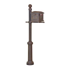Traditional Curbside Mailbox and Fresno Mailbox Post