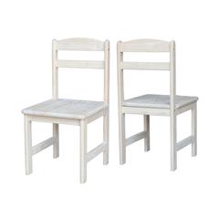 Set of Two Juvenile Chairs, Unfinished