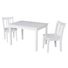 Table With 2 San Remo Juvenile Chairs, White
