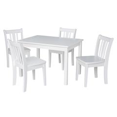 Table With 4 San Remo Juvenile Chairs, White
