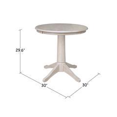 30" Round Top Pedestal Table - 28.9"H