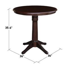 36" Round Top Pedestal Table - 28.9"H