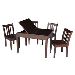 Table With 4 San Remo Juvenile Chairs, Rich Mocha