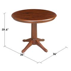 36" Round Top Pedestal Table - 28.9"H