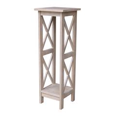 36" X-Sided Plant Stand , Washed Gray Taupe