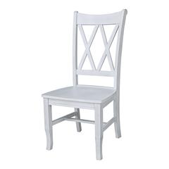 Double XX Back Chair in Chalk in Unfinished
