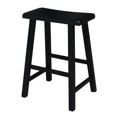 Saddle Seat Stool - 24", Black
