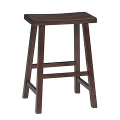 Saddle Seat Stool - 24", Walnut