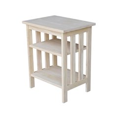 Unfinished Printer Stand With Durable Construction For Office Use