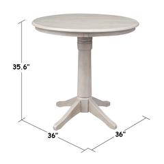 36" Round Top Pedestal Table - 34.9"H