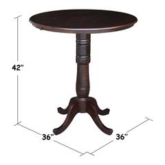 36" Round Top Pedestal Table - 40.9"H