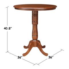 36" Round Top Pedestal Table - 40.9"H