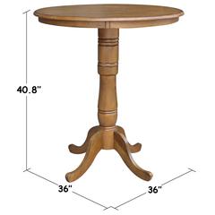 36" Round Top Pedestal Table - 40.9"H