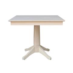 36" x 36" Square Top Pedestal Table  - 29.9"H