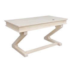 Modern Beige Executive Desk With Zosiac Base For Office Use