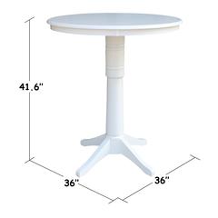 36" Round Top Pedestal Table - 40.9"H