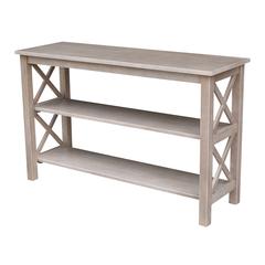 Hampton Console  Table, Washed Gray Taupe