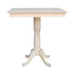 36" x 36" Square Top Pedestal Table - 41.1"H