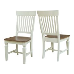 Set of Two Vista Slat Back Dining Chairs