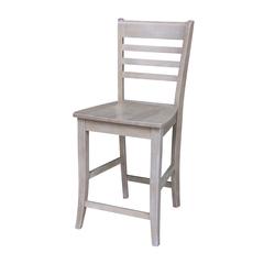 Cosmo Counter height Stool - 24" Seat Height , Washed Gray Taupe